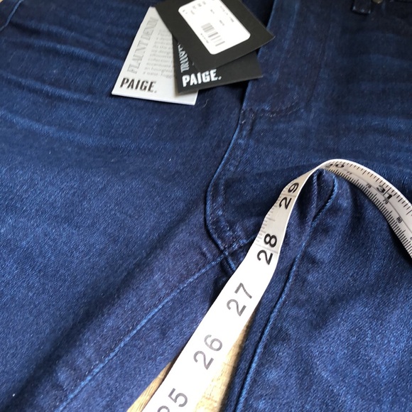 NWT Paige Femme High Rise Crop Mini Boot Jeans Size 28 Lumiere Color - Picture 7 of 9